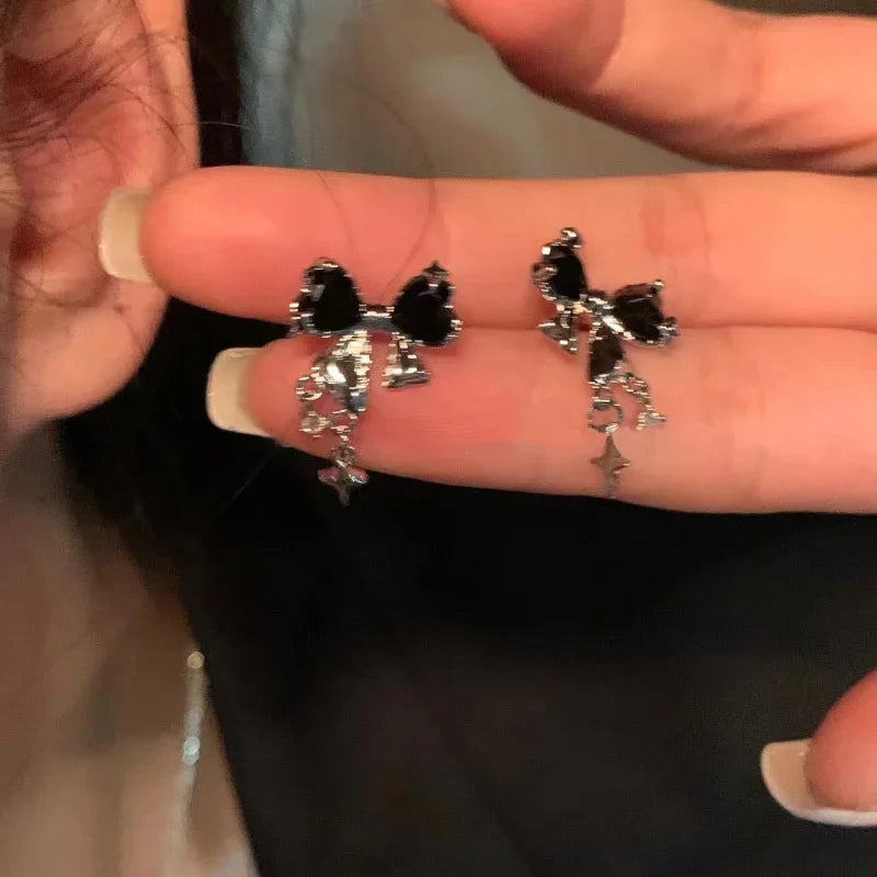 Bowknot Zircon Stud Earrings